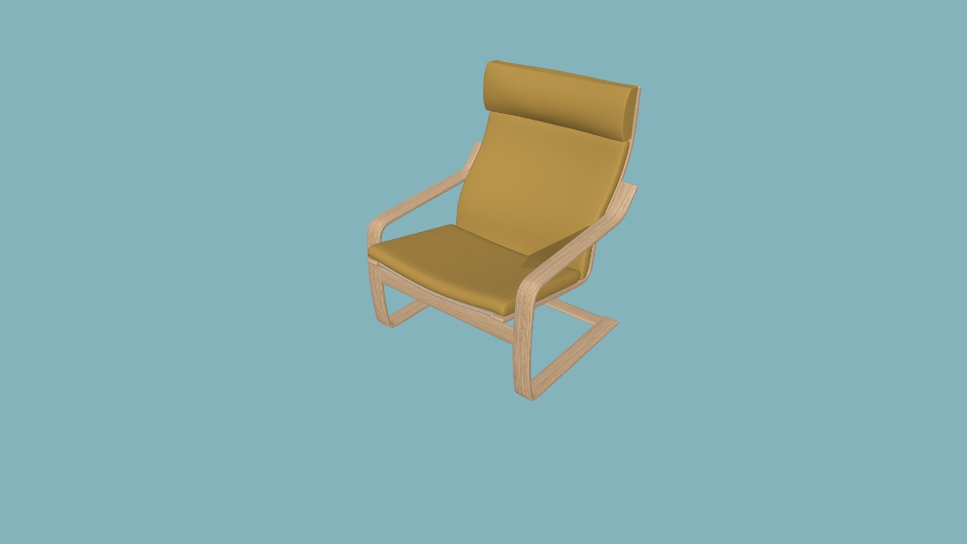Ikea Poang 3D model by JJL619 [2faedce] Sketchfab