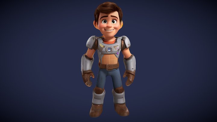 Pixar Style 3d Character 3D Model