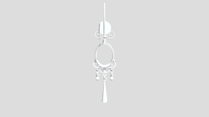 Earrings Серьги 3D Model