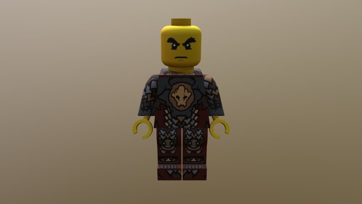 Lego ninja characters 3D Model