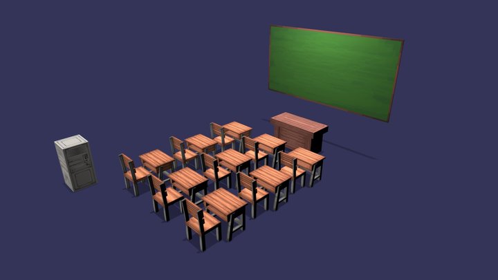 Classroom 3D Model