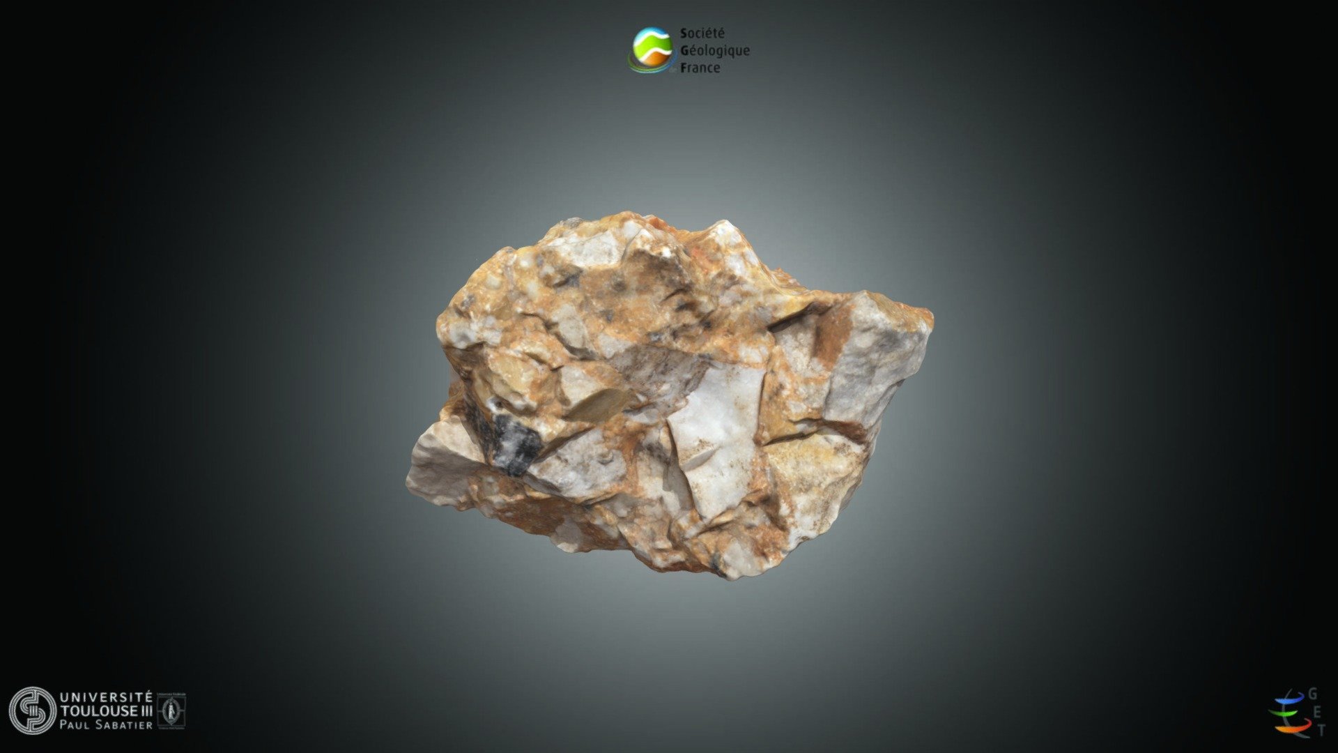 Roche - Brèche à élément de marbre - Download Free 3D model by Société ...
