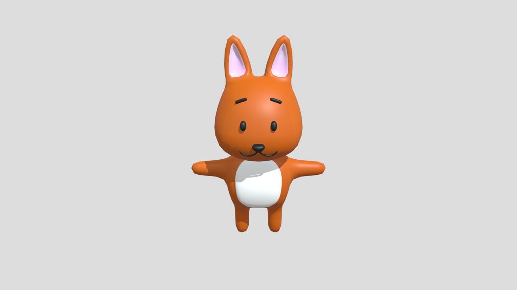 Bunny Rabbit Low Poly