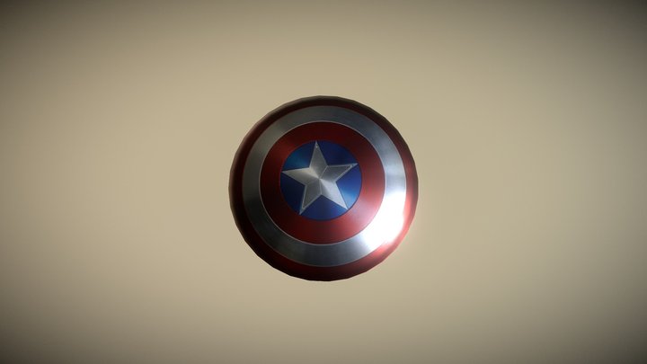 Captain America's Shield 3D Model