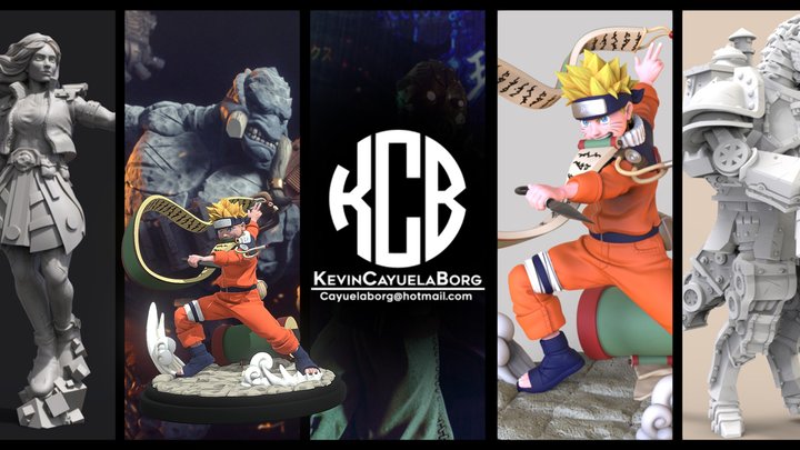 Naruto Figure by Kevin Cayuela Borg 3D Model