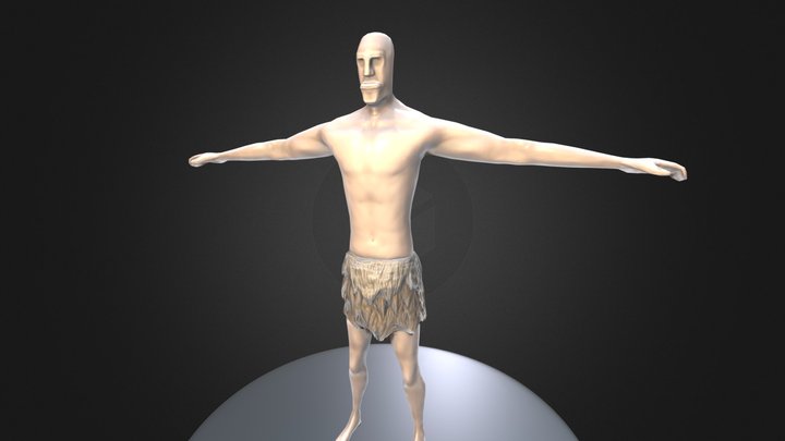 Primitive Character 3D Model