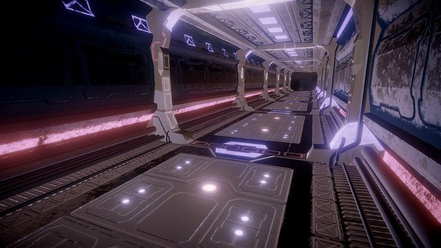 Sci-fi Corridor (Final) 3D Model