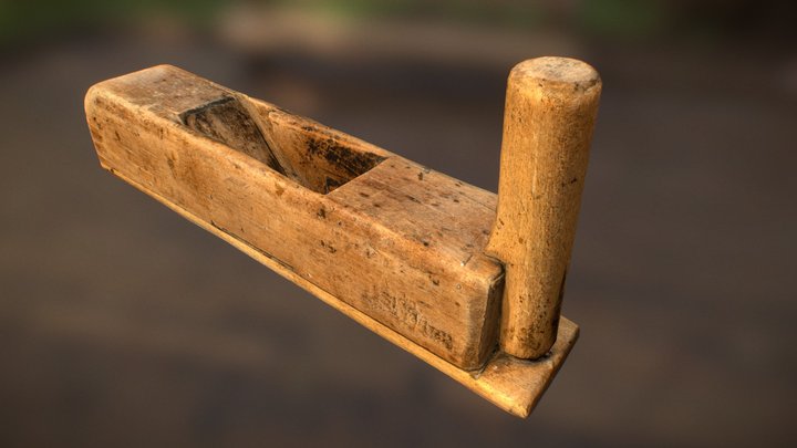 Old wood barrel shaping tool - Scan 3D Model