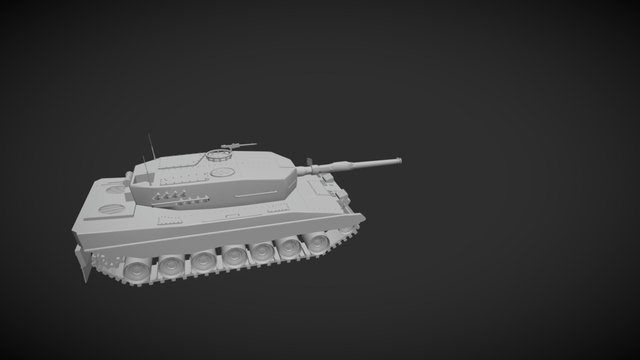 Leopard 2 Tank (WiP) 3D Model