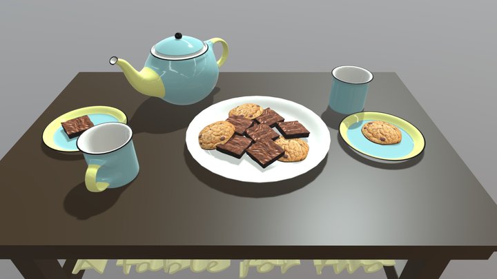 Tea Party: Final 3D Model