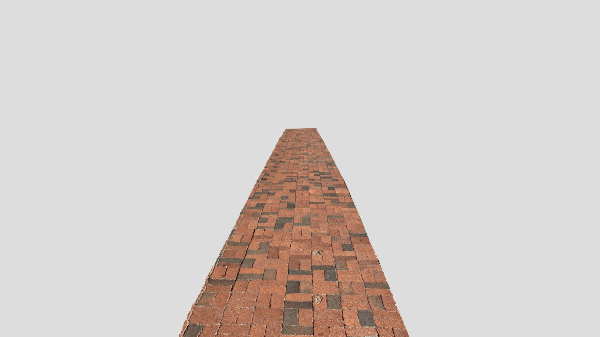 3D model Red brick sidewalk - This is a 3D model of the Red brick sidewalk. The 3D model is about a tall brick building.