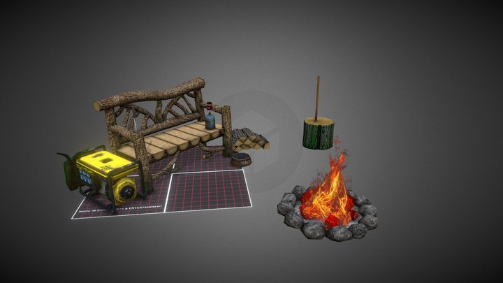 DAE 5 Finished props - Forest loner 3D Model