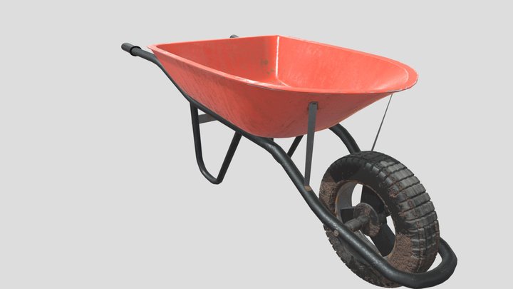 Wheelbarrow JJ 3D Model