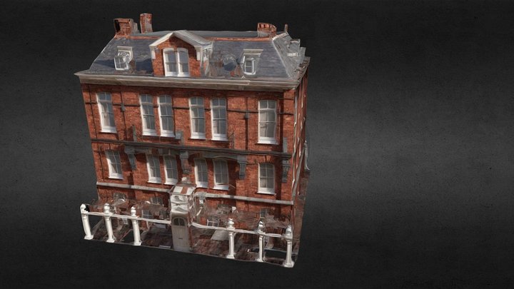 Victorian Townhouse – AI Generated 3D Model