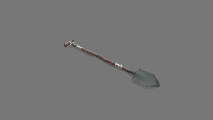 Old Shovel Draft 3D Model