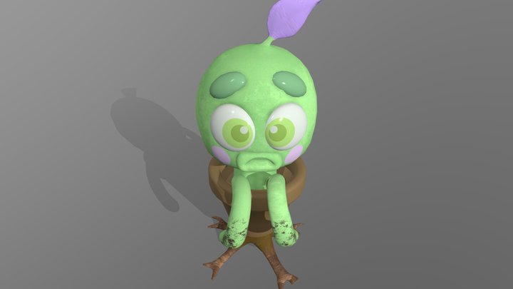 Stylized Chibi Character- Potter 3D Model