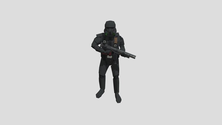 Death trooper Idle Animation 3D Model