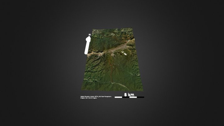 太白山南北穿越 – Modelo 3D gratuito STL