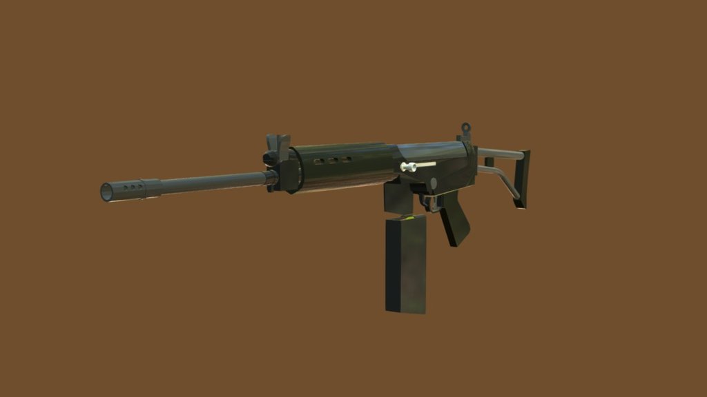 FN FAL (Low Poly)