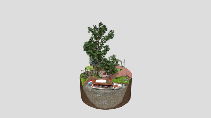 DAE Diorama - By The Ocean 3D Model