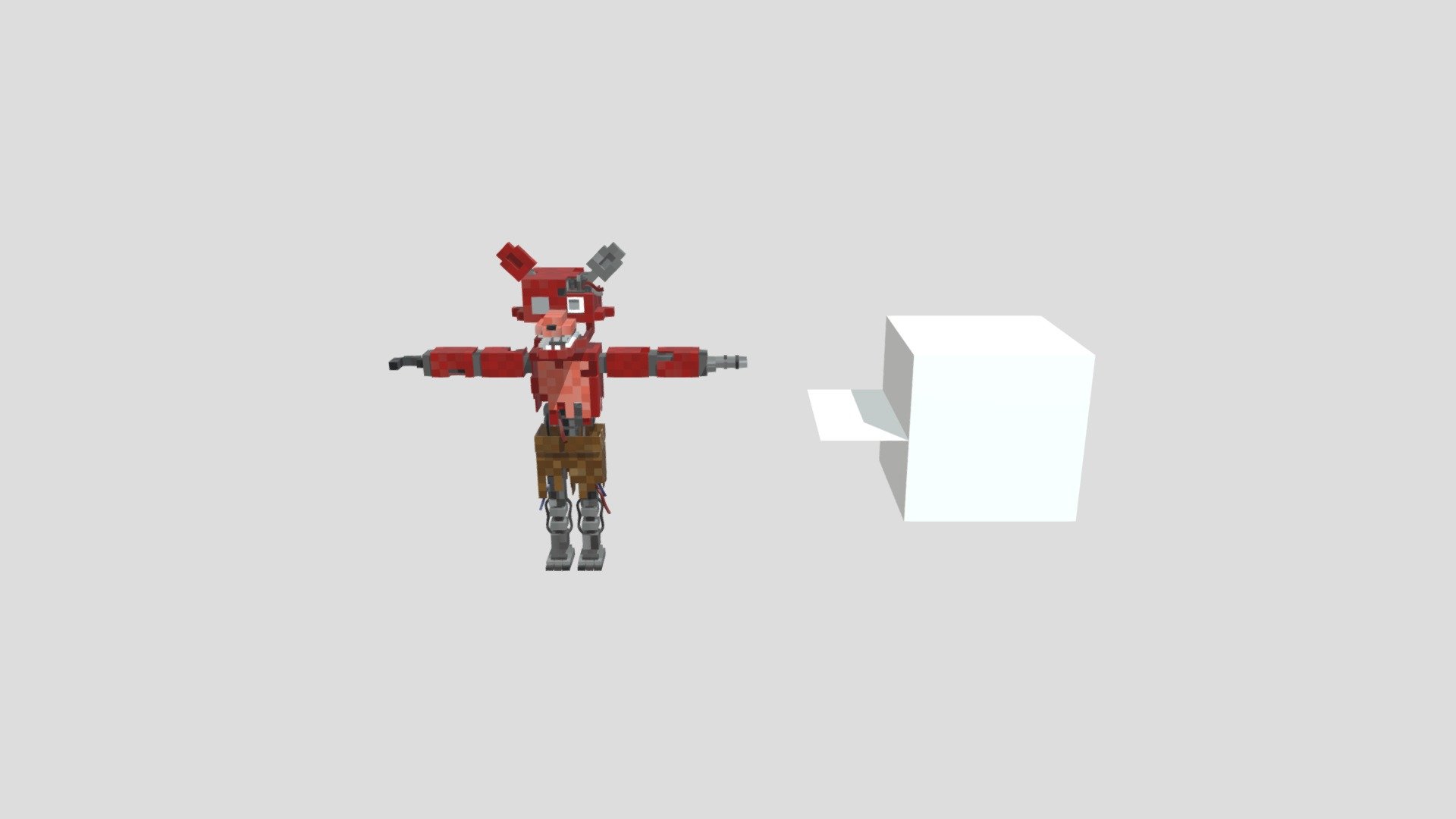 Wihtered Foxy Minecraft Rig Release - Download Free 3D model by Tabis ...