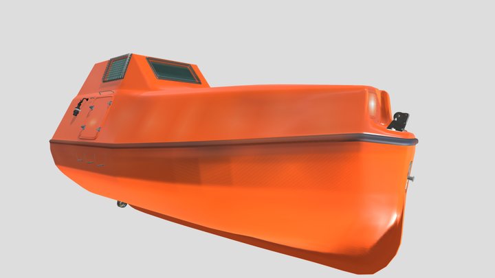 Lifeboat_ No Davits 3D Model