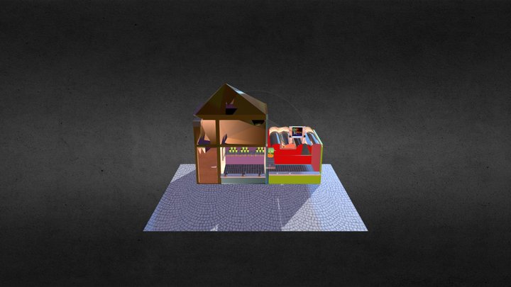 Funfair place 3D Model