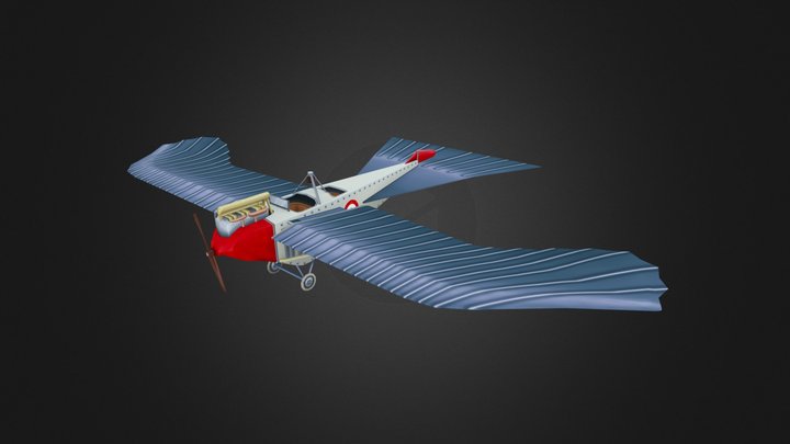 Stylized World War 1 Airplane 3D Model