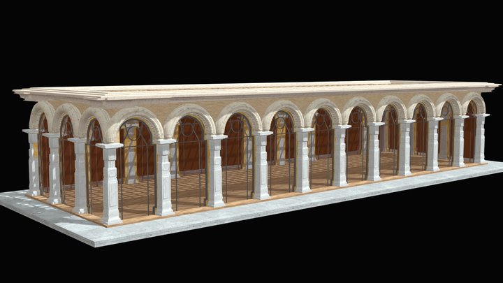 modern luxury wedding arch house building design 3D Model