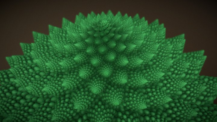 3D zoetrope: Romanesco broccoli – Free 3D Model STL