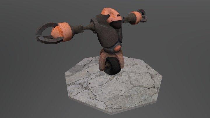 Robot low-poly 3D Model