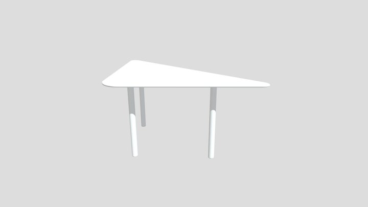Triangular Table 3D Model