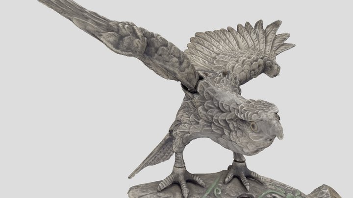 Eagle Iron Sculpture 3D Model