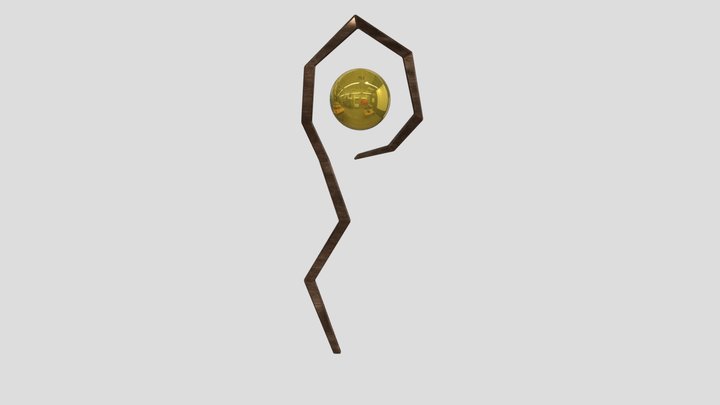 Mage Staff 3D Model