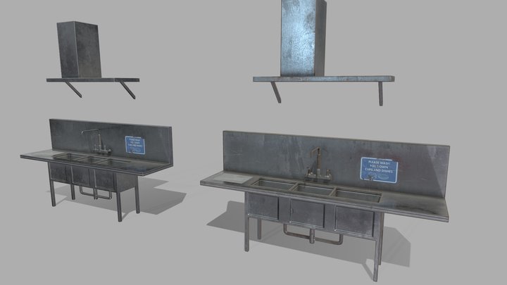 Metal sinks – Kostenloses 3D-Modell STL