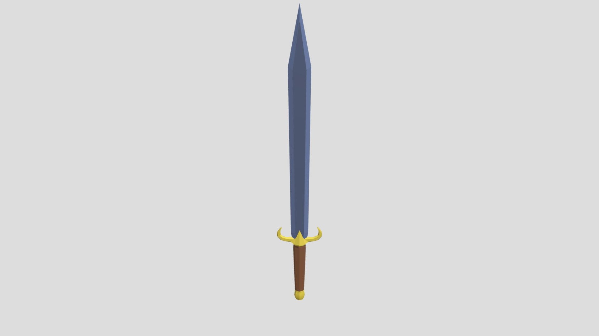 Lowpoly sword — Sketchfab embed 3D viewer