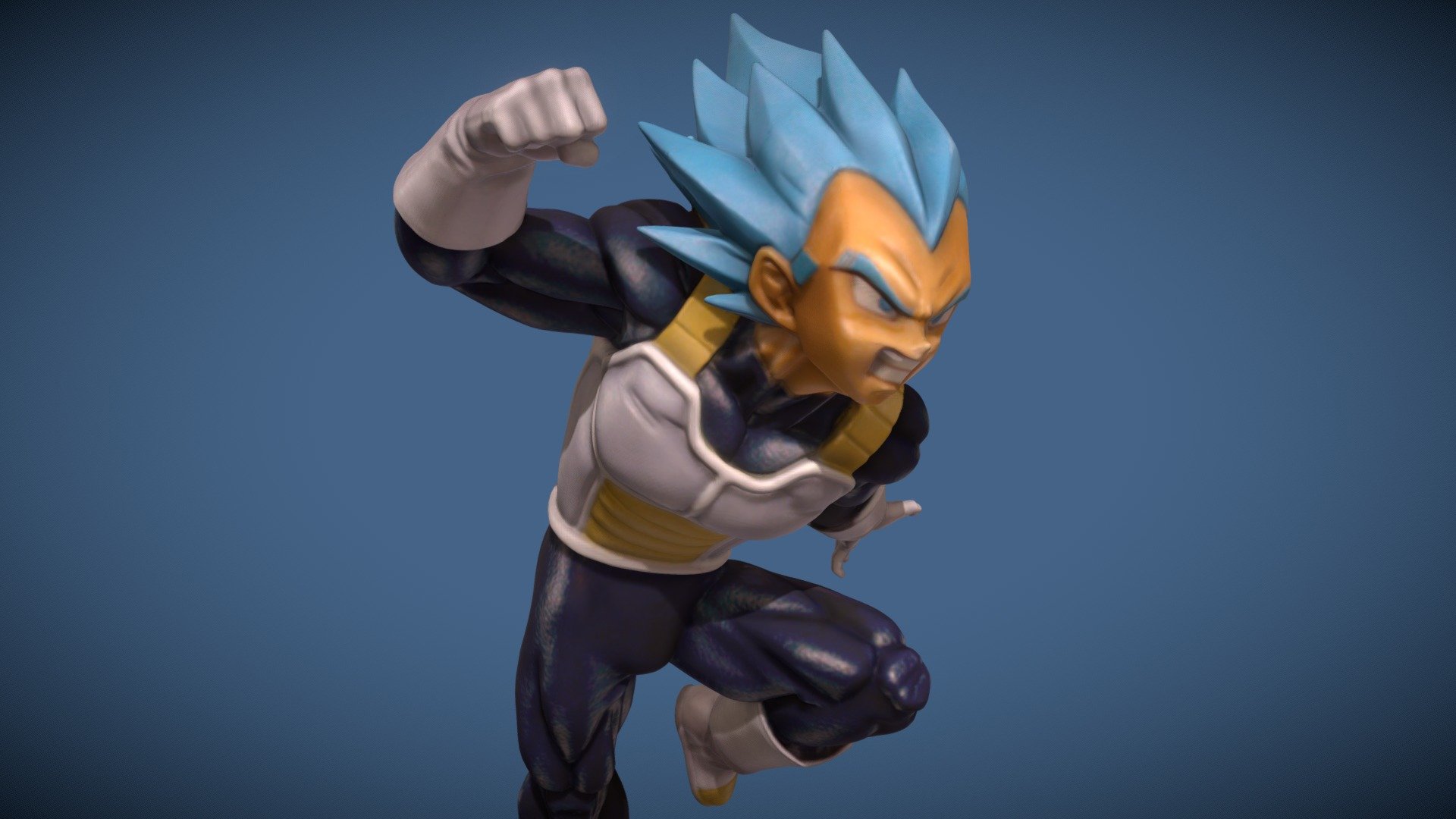 VEGETA SUPERSAIYANS BLUE - 3D model by AKIN (@artaru0660) [2fcadd8 ...