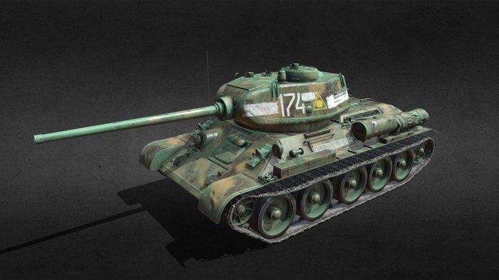 T 34-85 D5T 3D Model