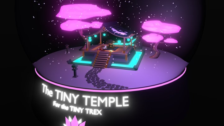 TinyTRex TinyTemple Retreat 3D Model