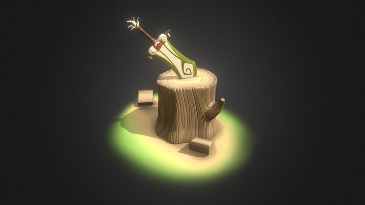 Diorama of "Rubilax" from Wakfu of Ankama 3D Model
