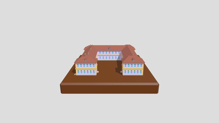 Макет больницы Hospital layout 3D Model
