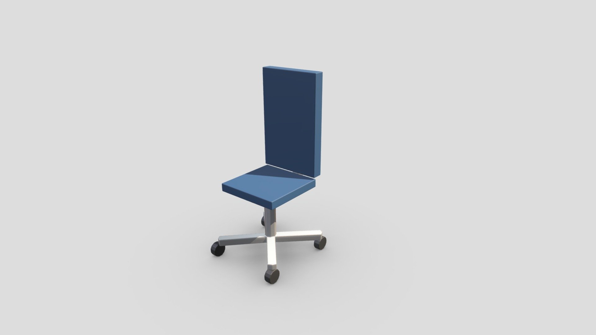 Lowpoly Square Chair