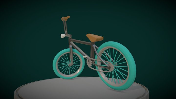 Low Poly Bike 3D Model