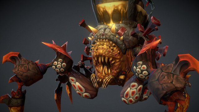 dragon nest videogame. spider boss 3d model 3D Model