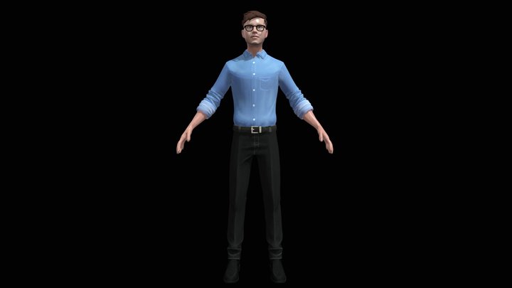 male character #7 3D Model