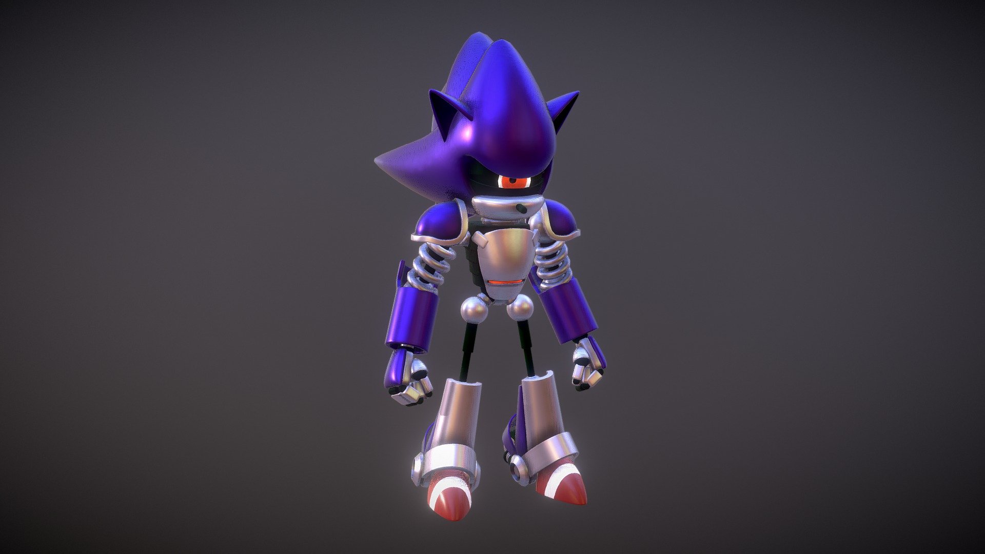 TROMAK on X: Here's a #lowpoly Mecha Sonic, from Sonic 3