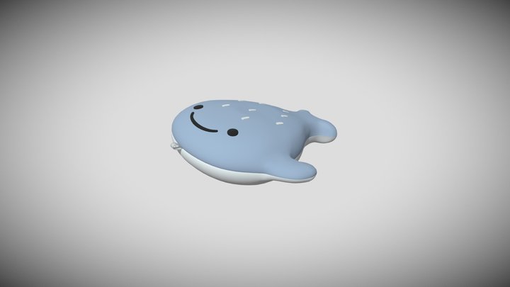 soft toy whale 3D Model