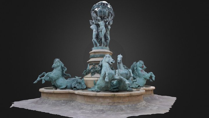 Fontaine de l'Observatoire, Paris – Modèle 3D gratuit STL