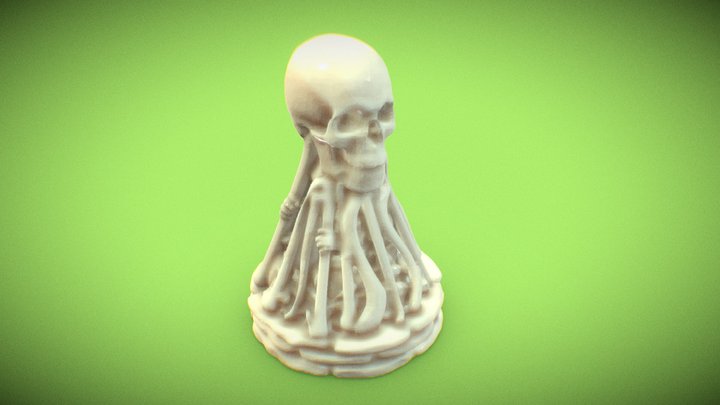 Skull Chess - Pawn 3D Model