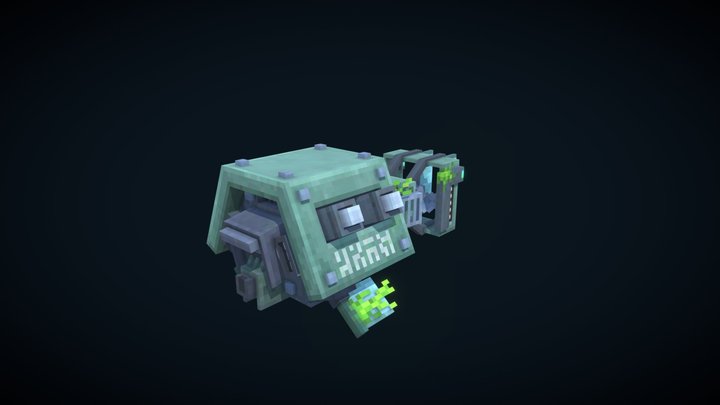 Minecraft Guardian 3D Model